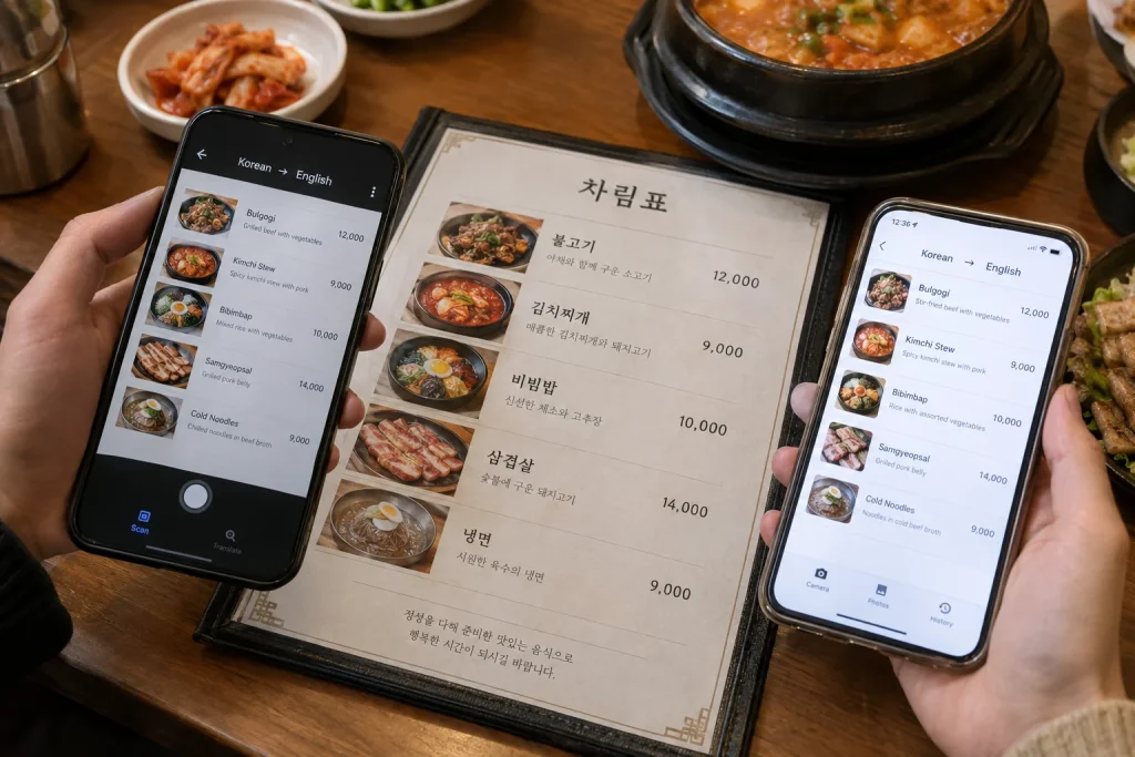 Papago vs Google Translate for Korean Travel